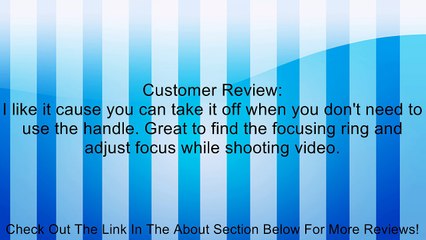 Neewer� Easy Zoom ocusing Adjustment Follow Focus Handle Lever for Camera Lens (Blue A) Review