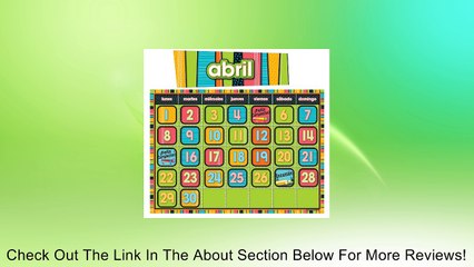 Carson Dellosa Stylin' Stripes Spanish Calendar (110214) Review