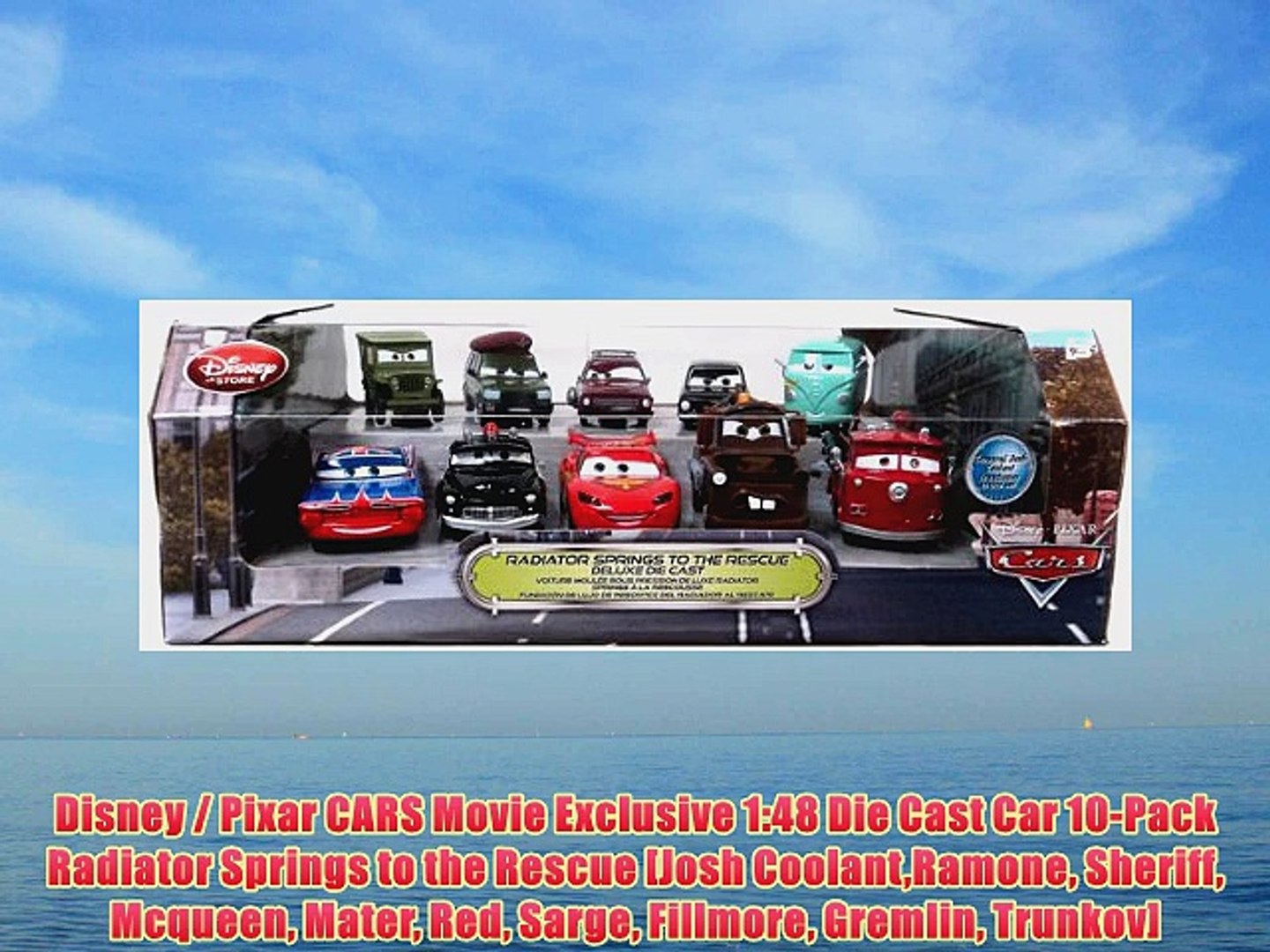 Disney Pixar Cars Movie Exclusive 1 48 Die Cast Car 10 Pack Radiator Springs To The Rescue Video Dailymotion