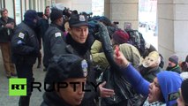 Anti-Netanyahu protesters try to storm AIPAC conference, get dragged out by cops