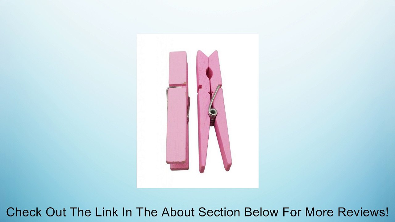 Crazy Genie Tiny Favor Size 100pcs Wooden Multicolor Mini Pegs Spring Clamp Style Hook Clothespin Long for Crafts Favors and More Review