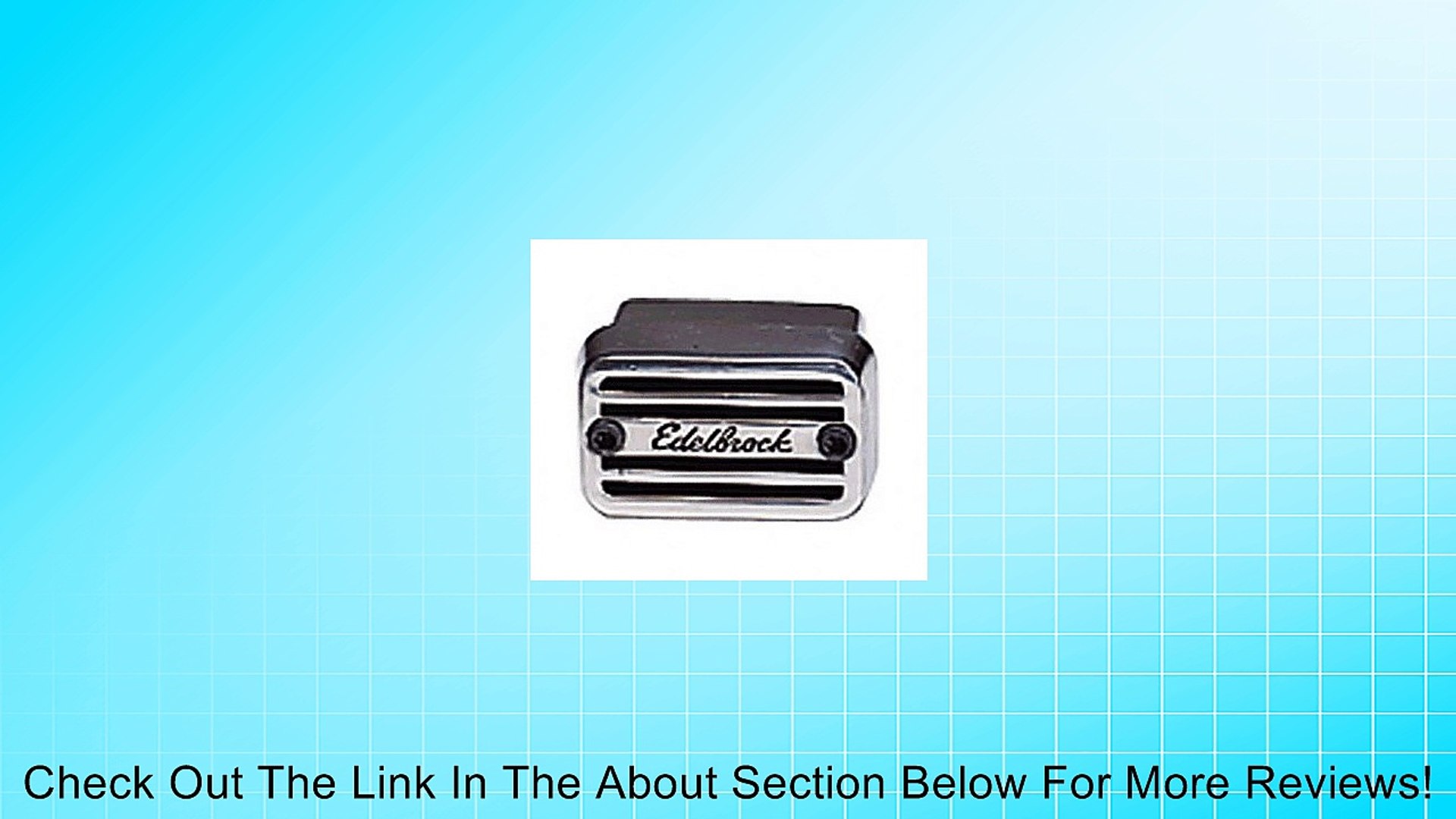 Edelbrock 4204 Elite Series PushIn Rectangular Breather Breathers