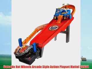 Carcade Hot Wheels Arcade Style Action Playset Mattel 32034