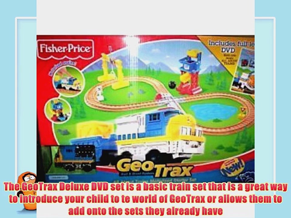 GeoTrax Rail and Road System: All About Trains Motorized Starter Set (includes Full-Lenth DVD)