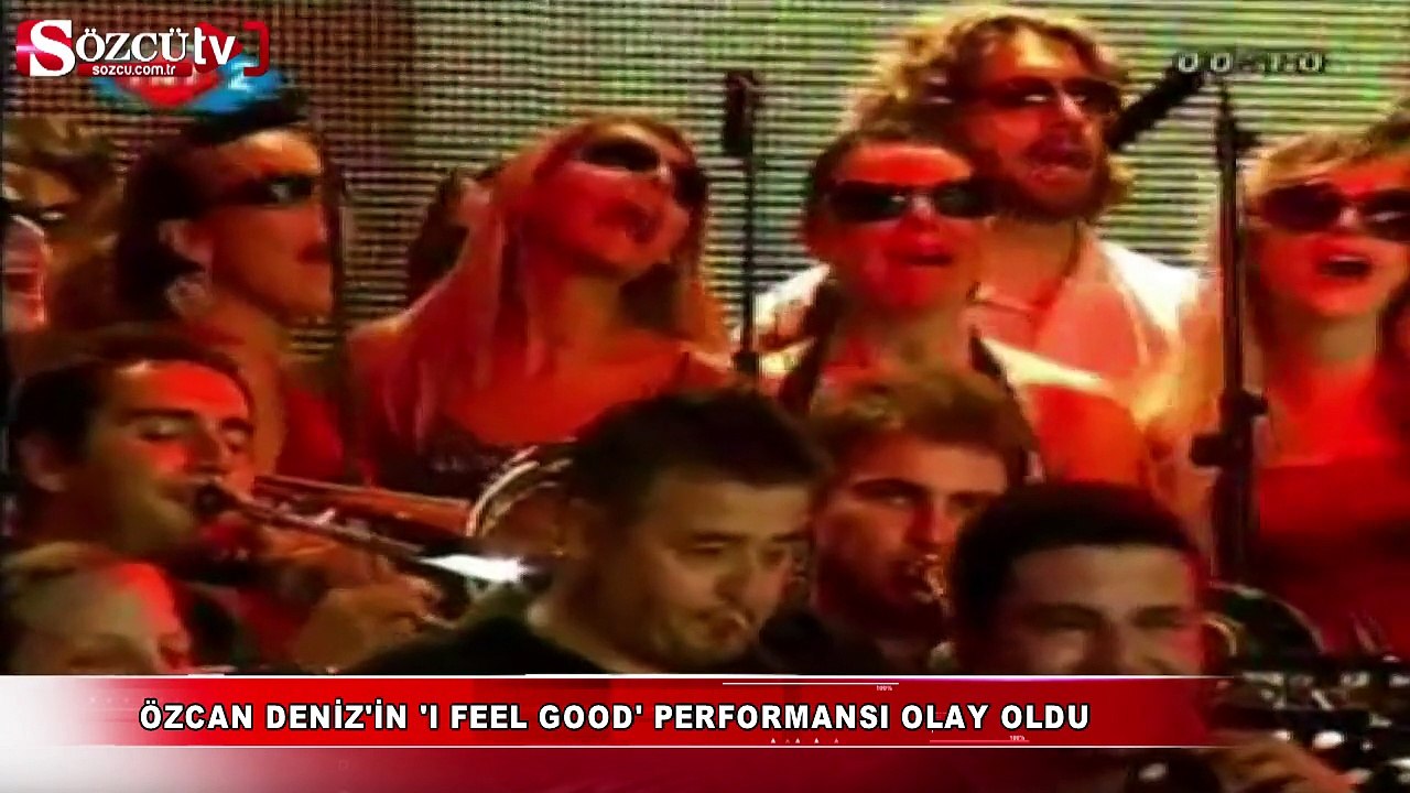 Özcan Deniz'in 'I feel good' performansı sosyal...
