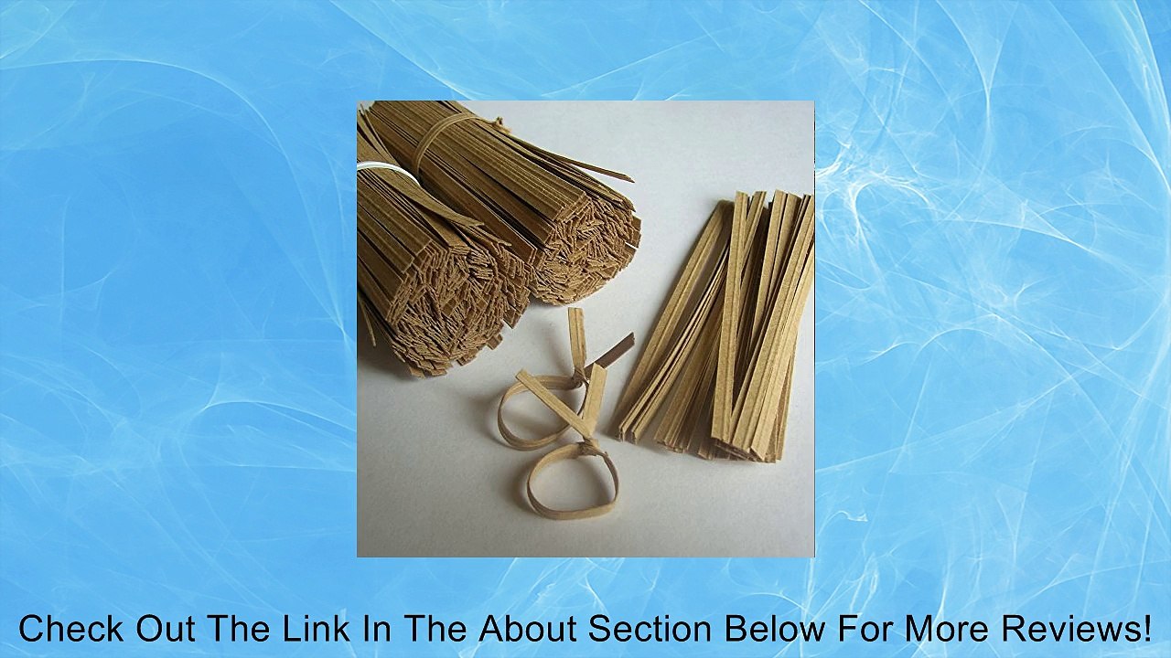 1000pcs 4" Paper Kraft Twist Ties Review