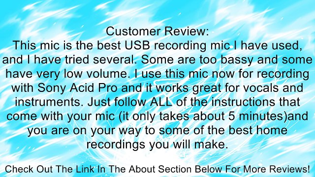 CAD U1 USB Dynamic Recording Microphone Review