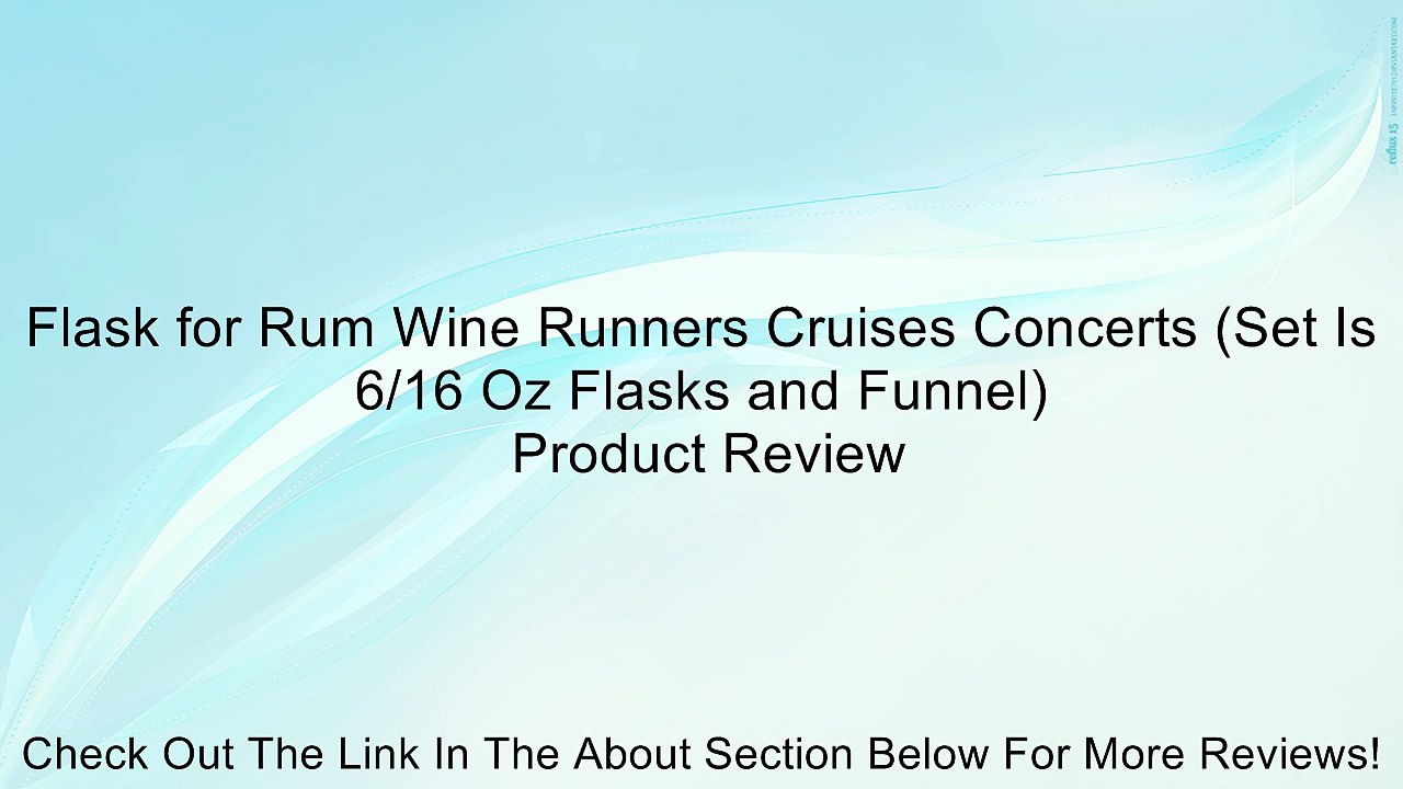 Flask for Rum Wine Runners Cruises Concerts (Set Is 6/16 Oz Flasks and Funnel) Review