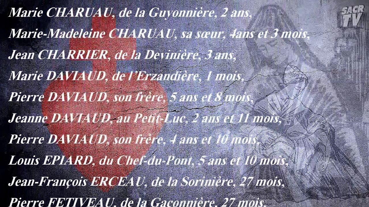 Gloire aux Martyrs des Lucs sur Boulogne