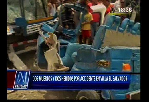 Villa El Salvador: Madre e hijo murieron en choque entre bus y mototaxi