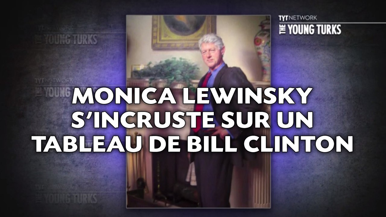 Monica Lewinsky s'incruste sur un tableau de Bill Clinton