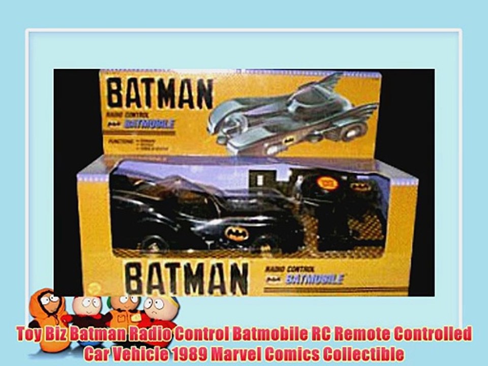 Toy Biz Batman Radio Control Batmobile RC Remote Controlled Car Vehicle 1989 Marvel Comics
