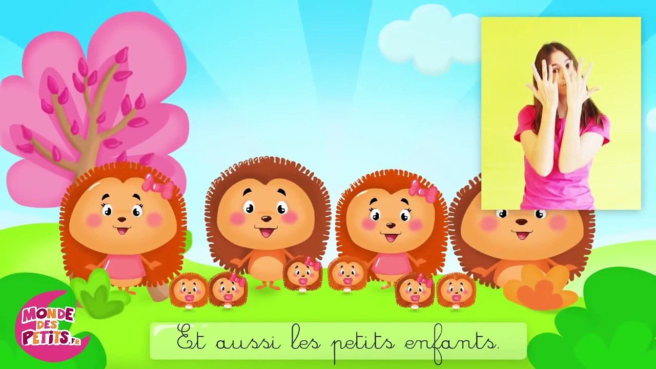 Comptinette des hérissons - comptine à gestes
