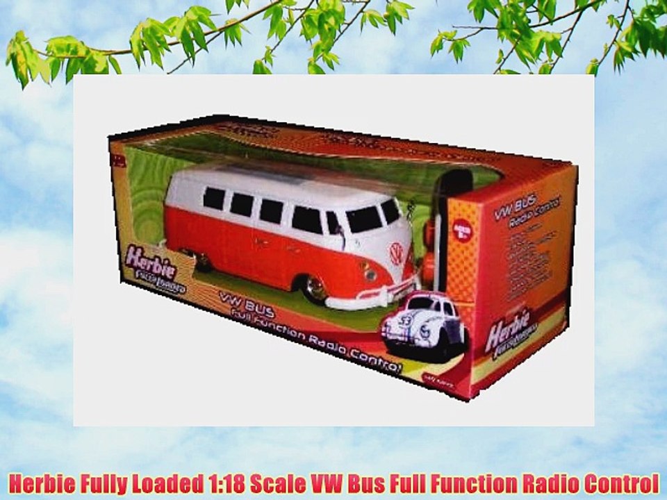 Herbie Fully Loaded 1:18 Scale VW Bus Full Function Radio Control