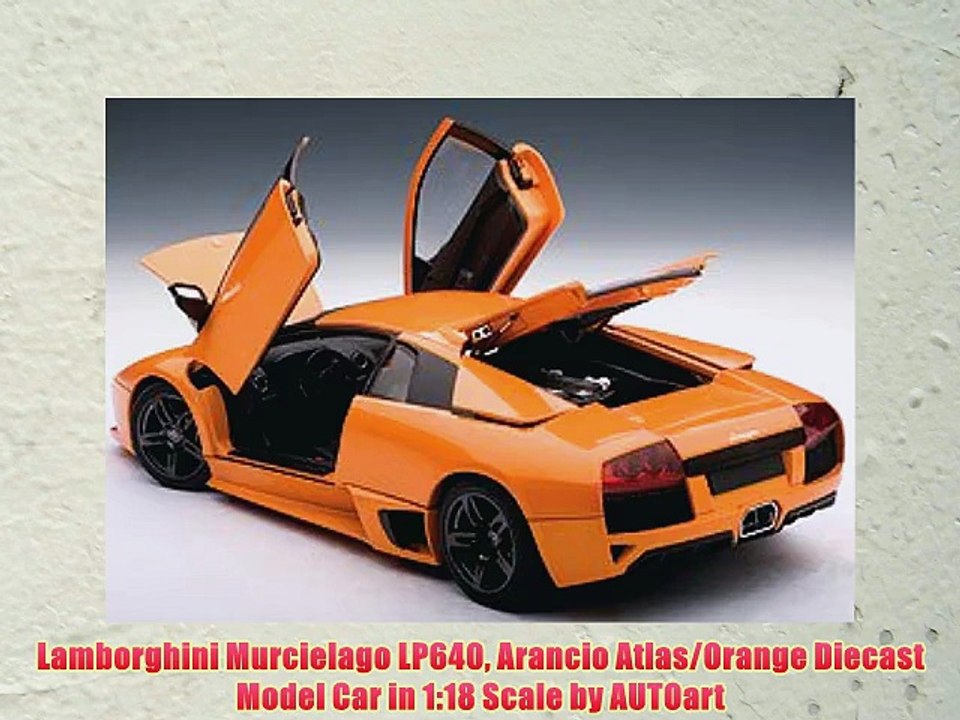Lamborghini Murcielago LP640 Arancio Atlas/Orange Diecast Model Car in 1:18 Scale by AUTOart
