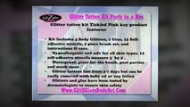 PARTY GLITTER TATTOO KIT - TICKLED PINK