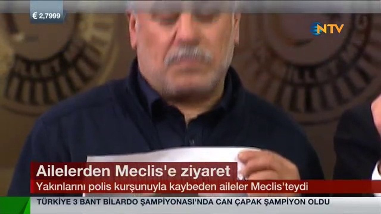 Mağdur aileler TBMM'de