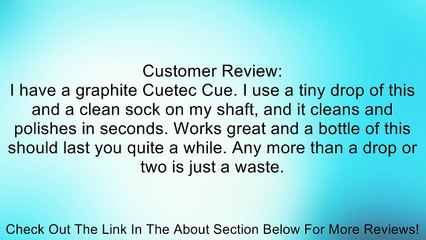 Cuetec Hi-Tech Cue Conditioner, 1-1/3 oz. Review