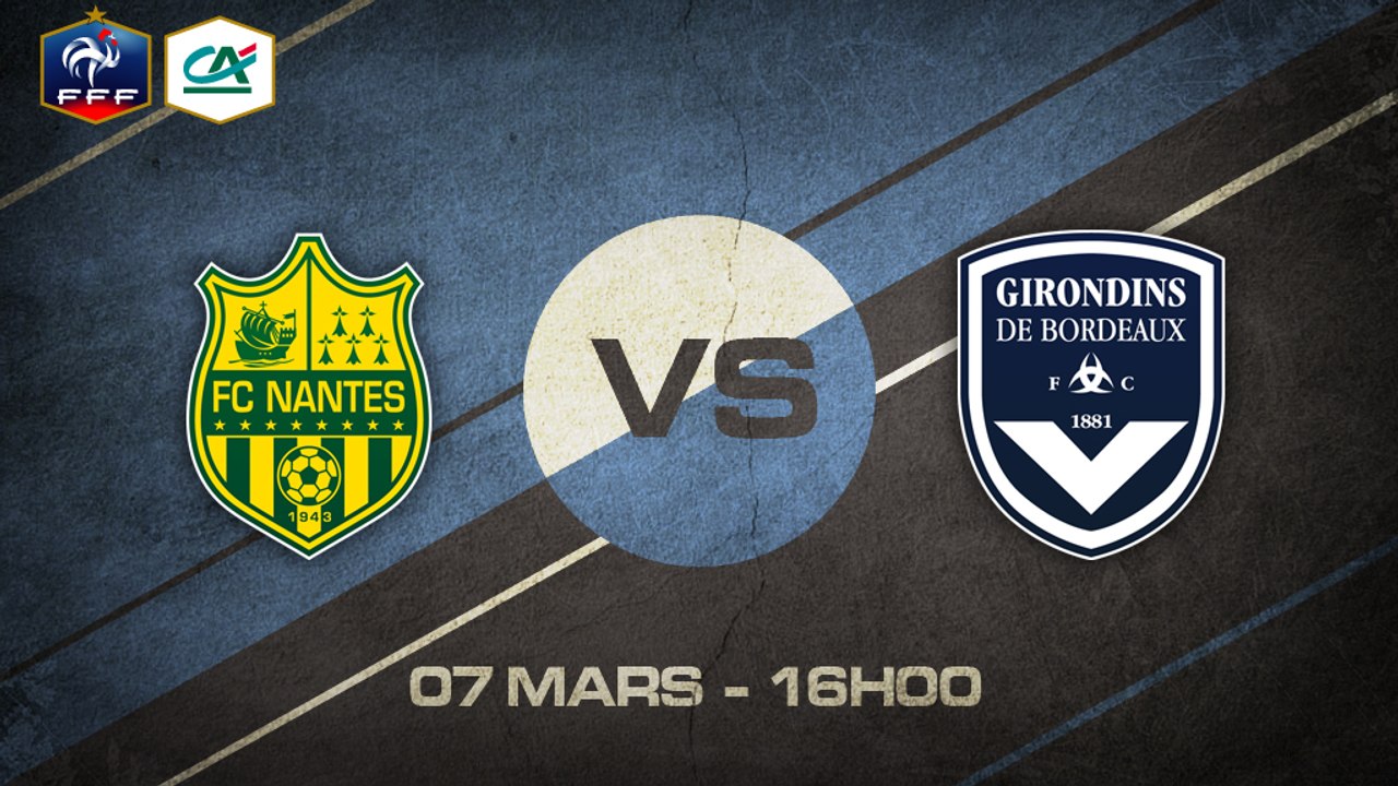 Samedi 07 mars à 16h00 - FC Nantes (B) - FCG Bordeaux (B) - CFA D