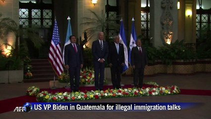 US VP Biden in Guatemala for illegal immigration talks