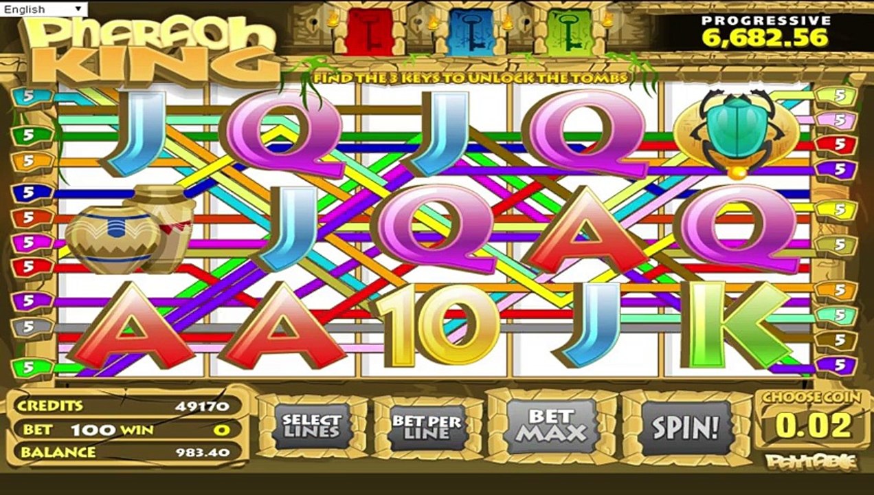 FREE Pharaoh King ™ slot machine game preview by Slotozilla.com