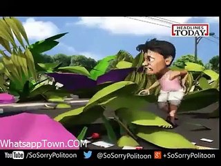 Modi starts cleaning India Funny Animation