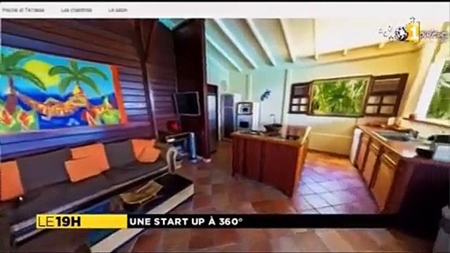 Reportage sur les visites virtuelles interactive à 360° de Couleurs 360 sur martinique 1ère le 13 juin 2014