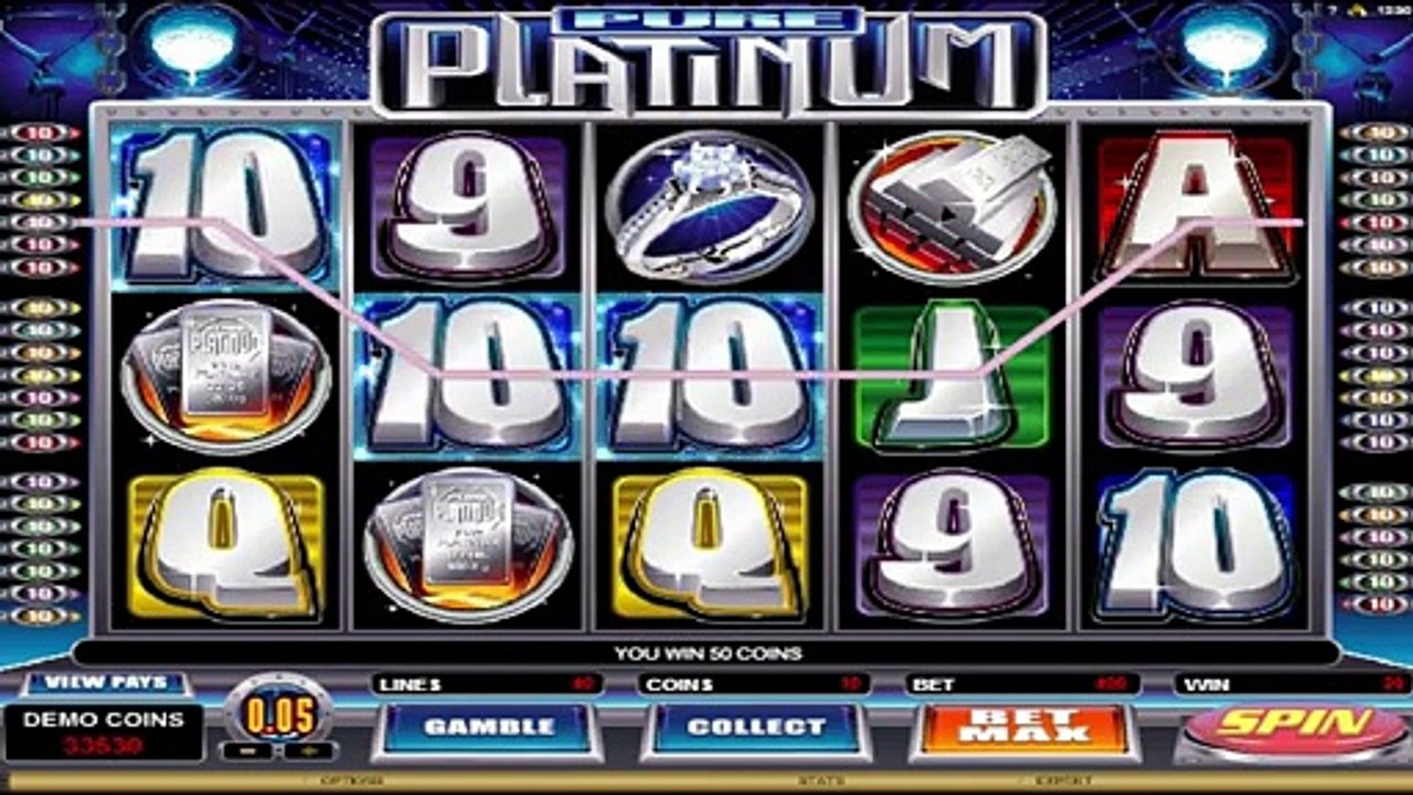 Pure Platinum ™ free slot machine game preview by Slotozilla.com
