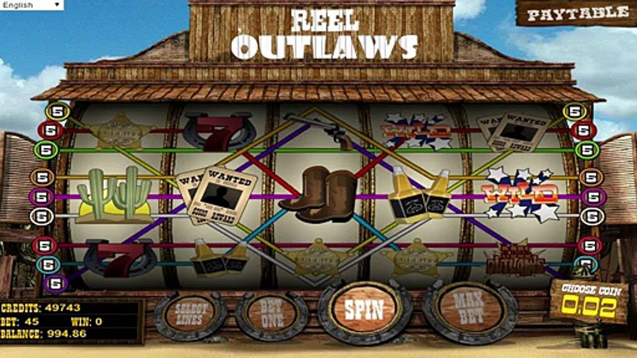 FREE Reel Outlaws ™ slot machine game preview by Slotozilla.com