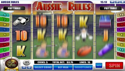 Aussie Rules ™ free slots machine game preview by Slotozilla.com