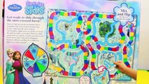 FROZEN Elsa Anna Kristoff Olaf SURPRISE SLIDES Game REVIEW Disney Princess AllToyCollector