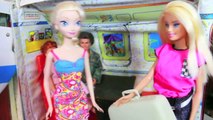 Frozen ELSA VACATION Barbie Airplane Day 1 Disney Parody Anna Barbie Ultimate House AllToyCollector