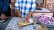 Man cuts onion faster than a blender