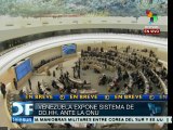 Venezuela destaca ante ONU logros de la Revolución Bolivariana