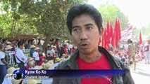 Myanmar student protesters defy deadline to disperse