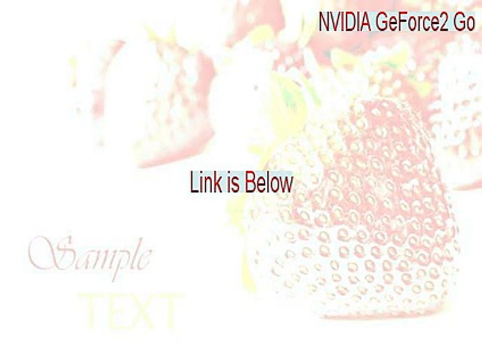 NVIDIA GeForce2 Go (Dell Mobile) Key Gen [Download Now]