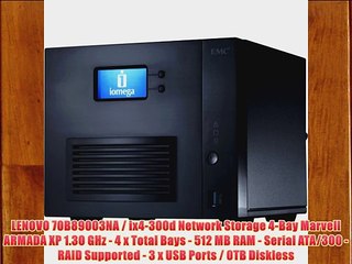 LENOVO 70B89003NA / ix4-300d Network Storage 4-Bay Marvell ARMADA XP 1.30 GHz - 4 x Total Bays