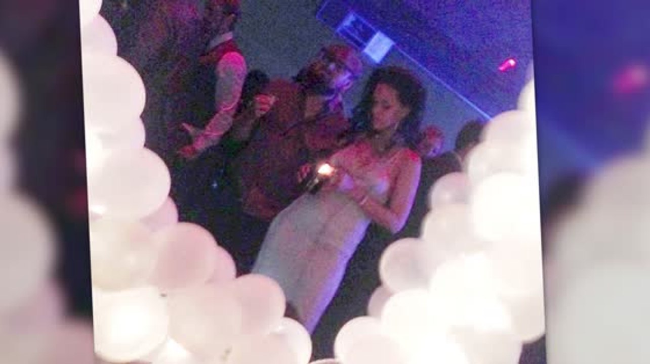 Rihanna & Leonardo DiCaprio Get Close At Her Bi...