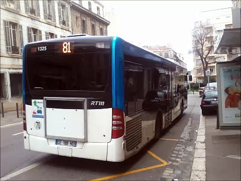 [Sound] Bus Mercedes-Benz Citaro Facelift n°1325 de la RTM - Marseille sur la ligne 81