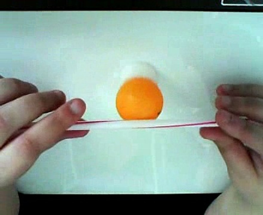 Télékinésie, rotation paille en plastique