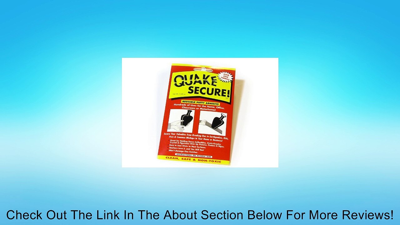 Quake Secure Reusable Putty Adhesive Review