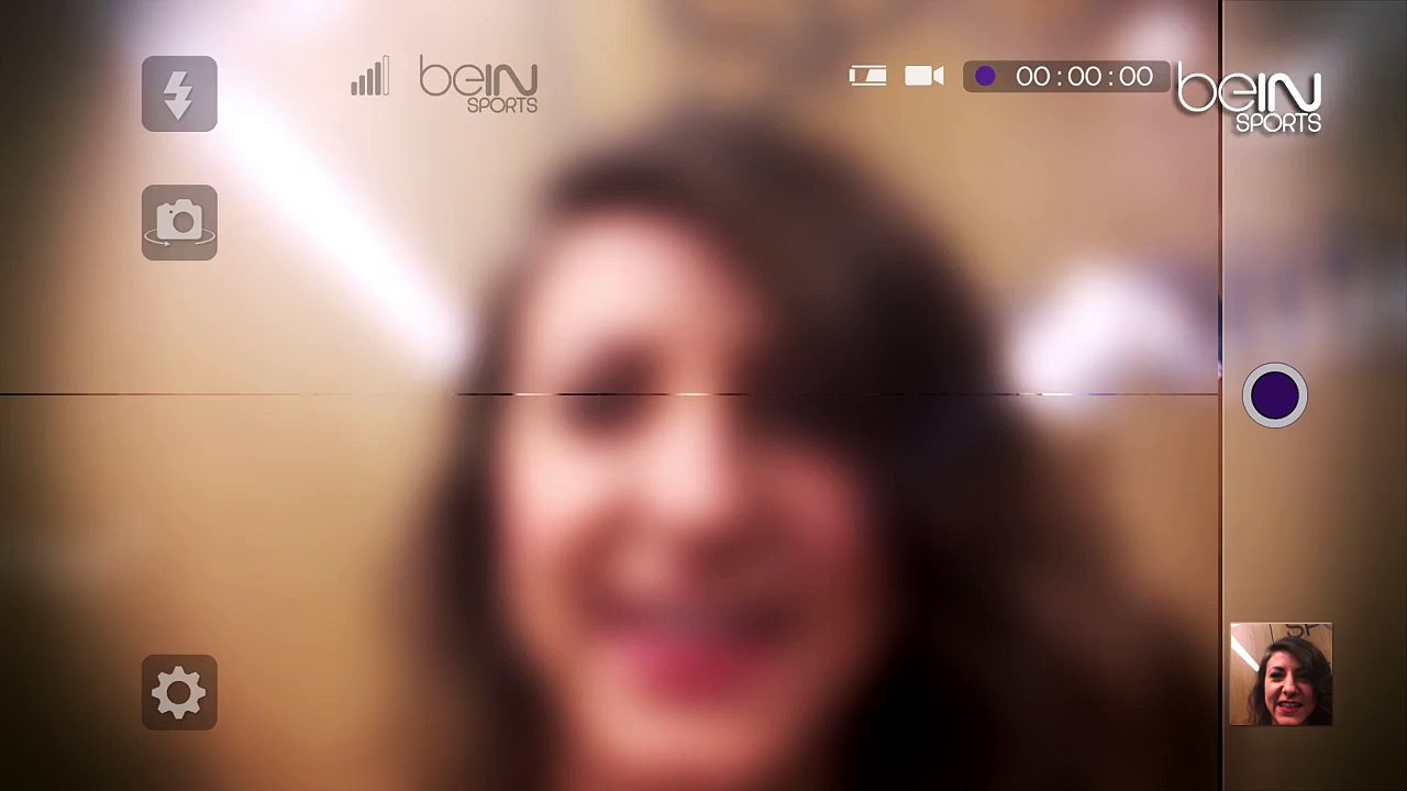 Le selfie de Alexandra Recchia pour les abonnés de beIN SPORTS