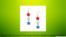 Claire's Accessories Girls Stars and Stripes Glitter Star Drop Earrings Review