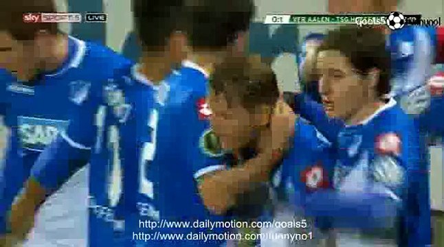 Polanski E Goal Aalen 0 - 1 Hoffenheim DFB Pokal 3-3-2015