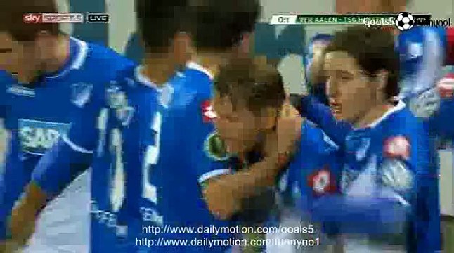 Polanski E Goal Aalen 0 - 1 Hoffenheim DFB Pokal 3-3-2015