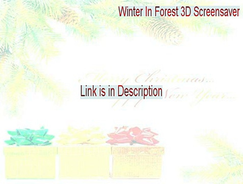 Winter In Forest 3D Screensaver Keygen (Download Now 2015)