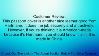 Hartmann Luggage 6020-710 Capital Passport Cover, Black Review