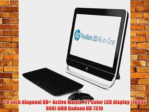 HP Pavilion 20-b014 20 All-in-One Desktop (1.40 GHz AMD E1-1200 Processor 4 GB RAM 1 TB Hard