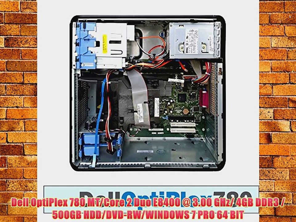 Dell OptiPlex 780 MT/Core 2 Duo E8400 @ 3.00 GHz/ 4GB DDR3 / 500GB HDD/DVD-RW/WINDOWS 7 PRO