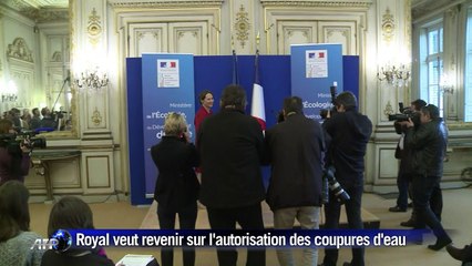 Royal veut revenir sur l'autorisation des coupures d'eau